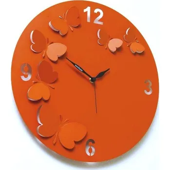 Hodiny Designové hodiny D&D 206 Meridiana 38cm (více barevných verzí) Meridiana barvy kov oranžový lak