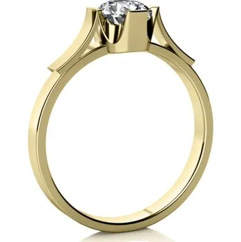 Prsten Couple, Zásnubní prsten Mathia – žluté zlato a zirkon, vel.: 57, ø18,1 mm, 6810336-0-57-1