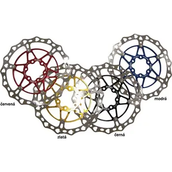 Brzda na kolo Brzdový kotouč - A-2-Z Heart Černá 160mm