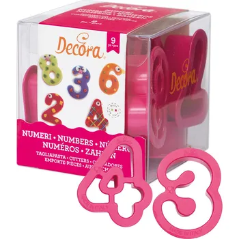 Vykrajovátko Decora Sada vykrajovátek číslice 9 ks
