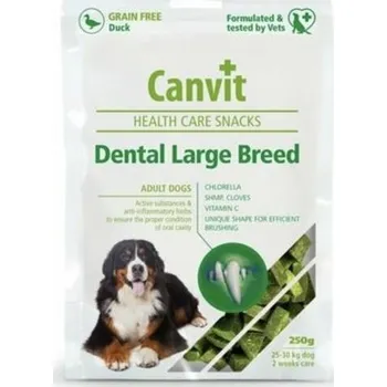 Pamlsek pro psa Canvit Snacks Dental Large Breed-Duck 250 g