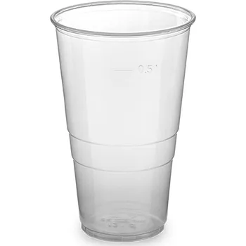 Jednorázové nádobí Kelímek průhledný 0,5 l 50 ks (PP)