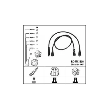 Zapalovací kabel Sada kabelů pro zapalování NGK RC-MX1205
