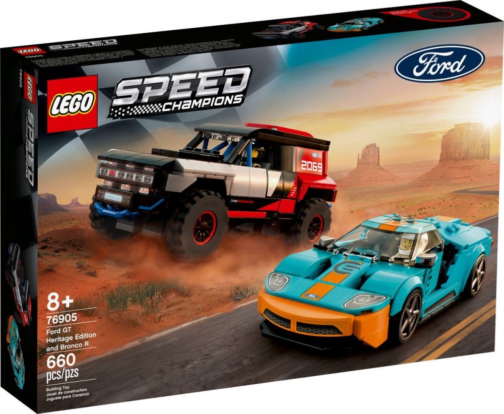 LEGO Speed Champions 76905 Ford GT Heritage Edition a Bronco R od 1 999