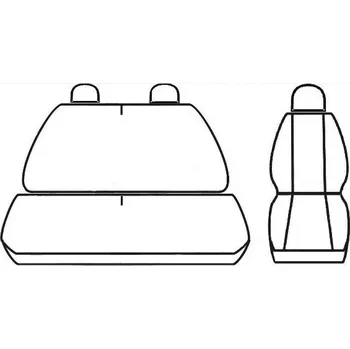 Potah sedadla Automega Autopotahy PEUGEOT BOXER I, 3 místa,od r. 1994-2006, Dynamic žakar tmavý