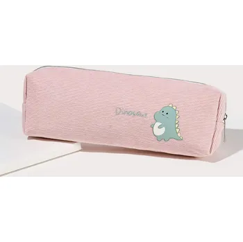 Penál Pouzdro na tužky s dinosaurem - růžová