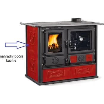 Krbová kamna Náhradní boční kachle - La nordica Rosa liberty bordo