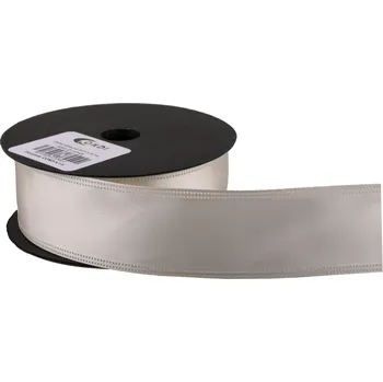 Stuha Atlasová stuha 4 cm x 9,1 m S002 šampaňská