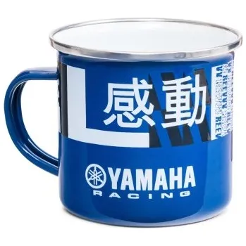hrnek YAMAHA plechový modrý