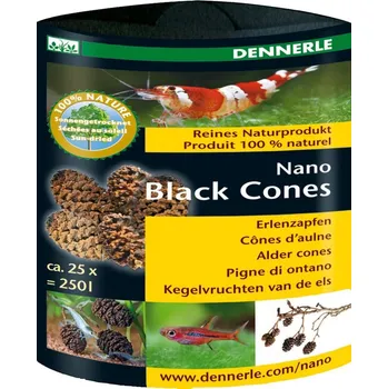Test akvarijní vody Dennerle Nano Black Cones 25 ks