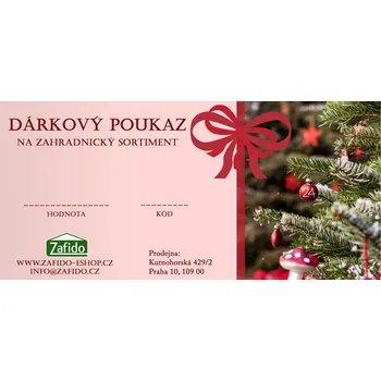 Dárkový potravinový koš Zafido - Vánoční dárkový poukaz v hodnotě 5000 Kč