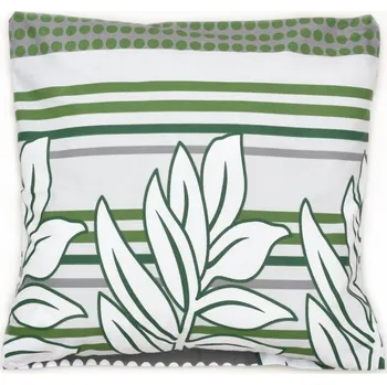 Povláček bavlněný 40x40cm šedozelený lupen