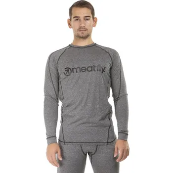 Pánské termo triko Meatfly Chuck 2022 Grey Melange XXL