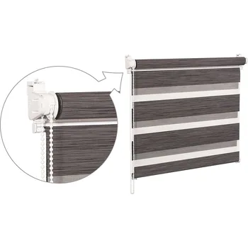 Roleta ZEBRA-SHOP Roleta DEN A NOC / MINI / ZATEMŇUJÍCÍ / TM.HNĚDÝ MELÍR / BH 2908 Barva mechanizmu: šedá, Výška: 150, Šířka: 36