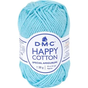 Příze Příze HAPPY COTTON 20g, světle modrá - odstín 785