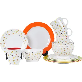 Kempingové nádobí Jídelní sada Rainbow Flowers, GIMEX