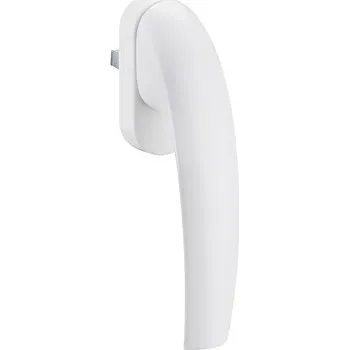 Dveřní kování Walteco Designová okenní klika se zinkovým jádrem, plast, bílá