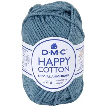 Příze Příze HAPPY COTTON 20g, šedomodrá - odstín 750