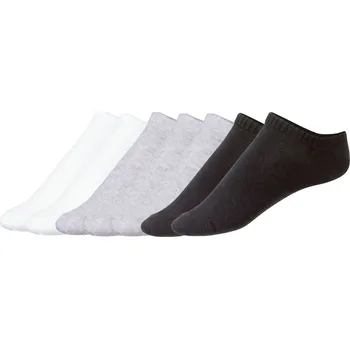 Dámské ponožky esmara® Dámské nízké ponožky BIO, 7 párů (bílá/šedá/černá, 35-38)