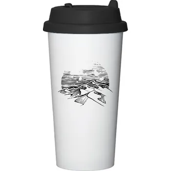 Cestovní nerezový hrnek s potiskem Duna