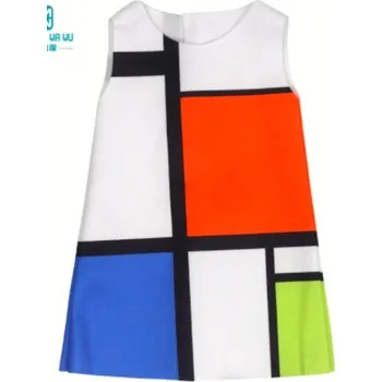 Šaty/sety na American girl a Baby Born 45 cm Motiv: abstraktní