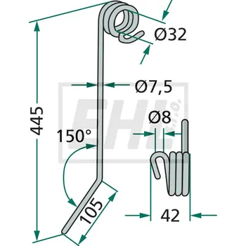 Pružné pero 18010.HS-H4