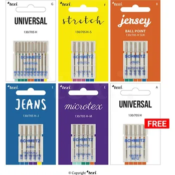 Sada 5 jehel pro šicí stroje Texi