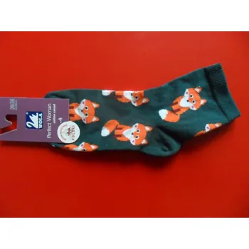 Dámské ponožky Wola Perfect woman 275 liška Ponožky zelené 36-38(24-25) (VZOROVANÉ DÁMSKÉ PONOŽKY)