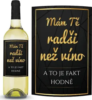 Víno Ahome Chardonnay Mám tě radši než víno 0,75 l