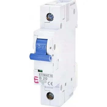 Jistič Jistič ETI ETIMAT Colour 1p B 20A 10kA 002100017