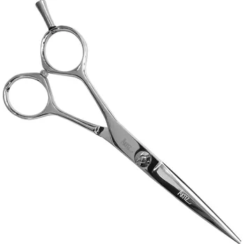 Kadeřnické nůžky Salon Komplet Nůžky Akitz LGLB-MPI-55 Silver pro leváky