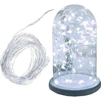 Vánoční dekorace 80 LED světelný řetěz drát barva