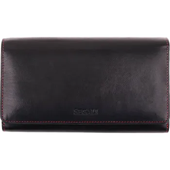 Peněženka Dámská kožená peněženka Segali SG - 09 černočervená