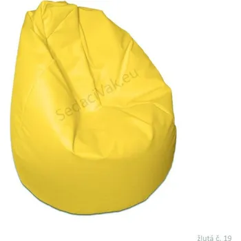 Sedací pytel Sedací vak Mudok - Hruška pro dospělé žlutá