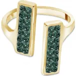Prsten zelený se Swarovski Elements Glow PGFMP1EM Emerald 54 - 56 (M/L)