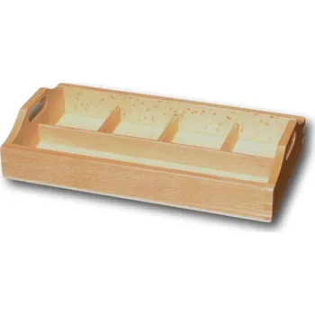 Výuková hračka Moyo Montessori Čtyřdílný třídící tác