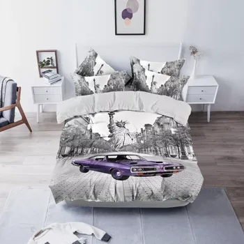 Povlečení Numberoplus 3D povlečení oboustranné - Amerika, auto