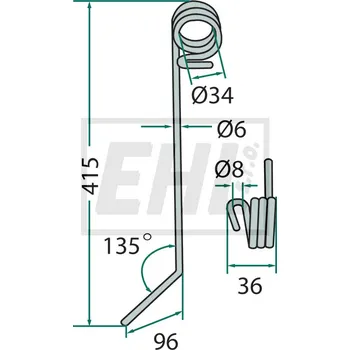Kancelářské potřeby Pružné pero 18010.HS-HK