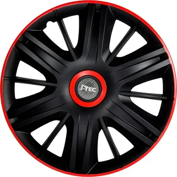 Disk Ozdobné kryty kol, poklice 13" MAXIMUS BLACK RED 4ks