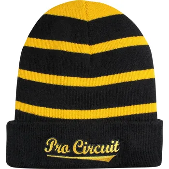 Čepice Pletená zimní čepice PRO CIRCUIT BEANIE STINGER černá/žlutá