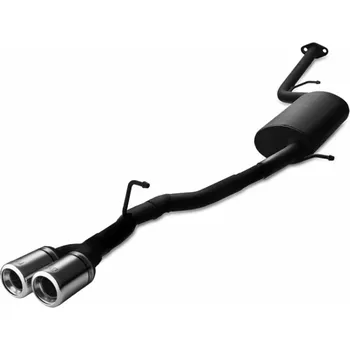 Zadní díl výfuku ULTER SPORT Sportovní výfuk TOYOTA IQ 2009-, 2x koncovka kulatá 80mm Vyberte motor: 1,0i 50kW HATCHBACK