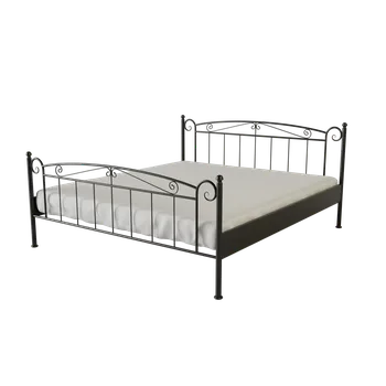 Postel Kovová postel VIKTORIE Povrchová úprava: bílá, Rozměr: 80 x 200 cm