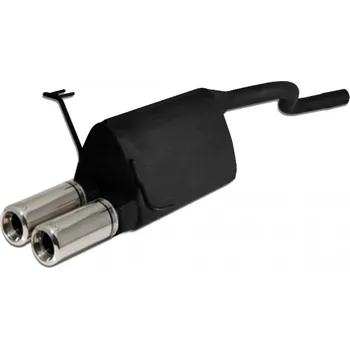 Zadní díl výfuku ULTER SPORT Sportovní výfuk FIAT Punto II 1999-2005, 2x koncovka kulatá 80mm Vyberte motor: 1,8 HGT 96kW HATCHBACK