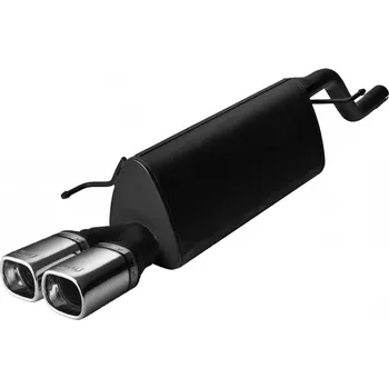 Zadní díl výfuku ULTER SPORT Sportovní výfuk OPEL Corsa D 2006-2014, 2x koncovka obdélníková 80×65mm Vyberte motor: 1,0i 44kW HATCHBACK