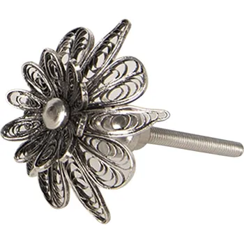 Věšák Clayre & Eef, Holandsko Clayre & Eef - Nábytková úchytka, měděná květina - Ø 4*4 cm