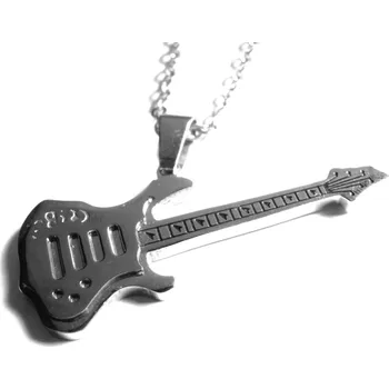 Náhrdelník Steel Jewelry Náhrdelník kytara z chirurgické oceli NH150330 dárkové balení zdarma