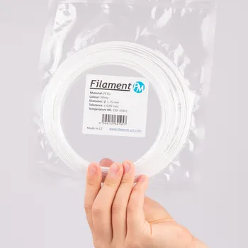 Filament Filament PM (Plasty Mladeč) Vzorek PETG - Bílá (1,75 mm; 10 m)