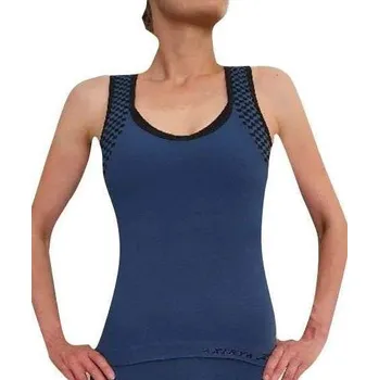 AXIRYA - Sportovní bezešvé tílko CANOTTA - Tmavě modrá/L/XL