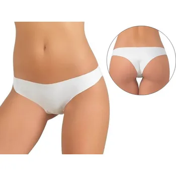 Kalhotky JADEA - Dámské bavlněné brazilky laser cut art.8001 - bílá/XS