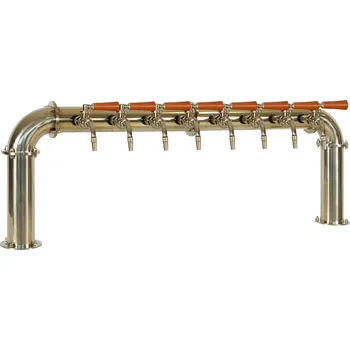 Příslušenství pro výčepní zařízení Varia-Plus Výčepní stojan U8 zlatý komplet kohouty kulové ROYAL medailony LED čelní přímé dochlazení kohoutů